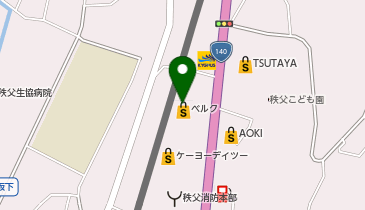 宅配ロッカーPUDO ベルク 宮地店の地図画像