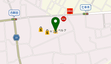 宅配ロッカーPUDO ベルク 七本木店の地図画像
