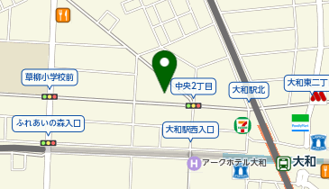 宅配ロッカーPUDO ヨークマート 大和中央店の地図画像