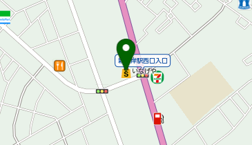 宅配ロッカーPUDO いなげや 川越新河岸店の地図画像