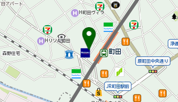 宅配ロッカーPUDO 小田急電鉄 町田駅の地図画像