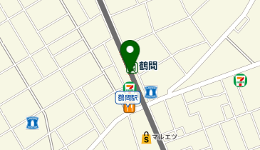 宅配ロッカーPUDO 小田急電鉄 鶴間駅の地図画像