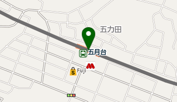 宅配ロッカーPUDO 小田急電鉄 五月台駅の地図画像