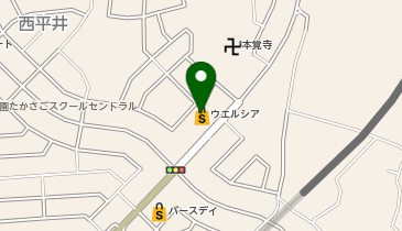 宅配ロッカーPUDO ウエルシア 流山西平井店の地図画像