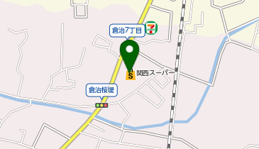 宅配ロッカーPUDO 関西スーパー 倉治店の地図画像