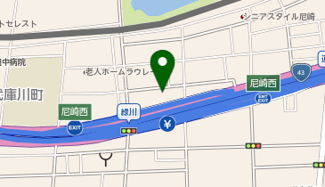 宅配ロッカーPUDO ヤマト運輸 阪神尼崎センターの地図画像