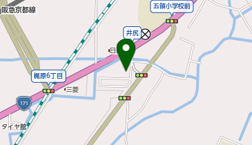 宅配ロッカーPUDO ヤマト運輸 高槻井尻センターの地図画像