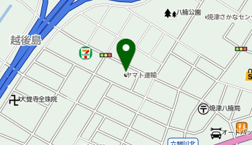 宅配ロッカーPUDO ヤマト運輸 焼津八楠センターの地図画像