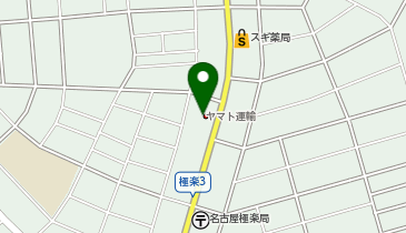 宅配ロッカーPUDO ヤマト運輸 名東極楽センターの地図画像