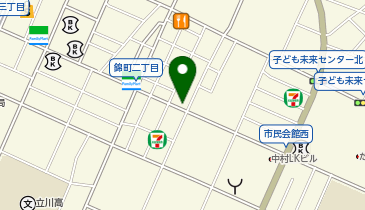 宅配ロッカーPUDO タイムズ 立川錦町第19駐車場の地図画像