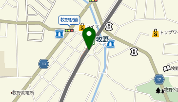 宅配ロッカーPUDO 京阪電鉄 牧野駅の地図画像