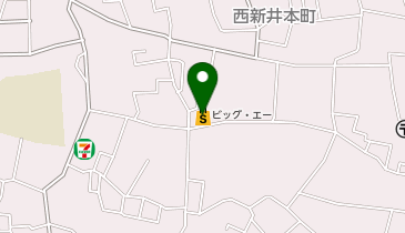 宅配ロッカーPUDO Big-A 足立西新井本町店の地図画像