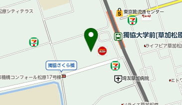 宅配ロッカーPUDO 東武ストア 松原店の地図画像