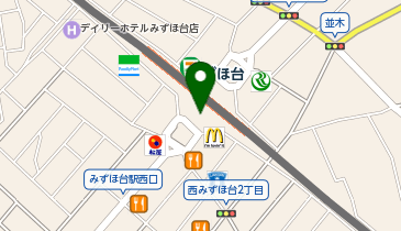 宅配ロッカーPUDO 東武ストア みずほ台店の地図画像