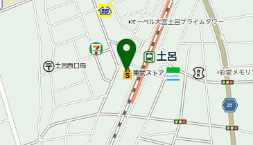宅配ロッカーPUDO 東武ストア 土呂店の地図画像