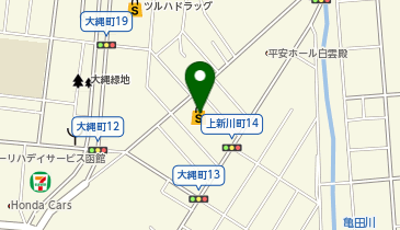 宅配ロッカーPUDO サツドラ 函館大縄店の地図画像