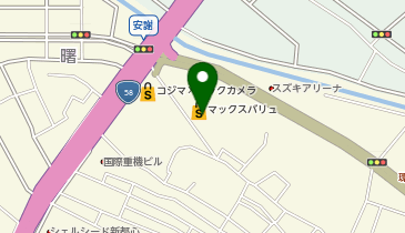 宅配ロッカーPUDO マックスバリュ 安謝店の地図画像