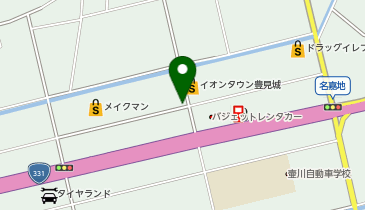 宅配ロッカーPUDO マックスバリュ 豊見城店の地図画像