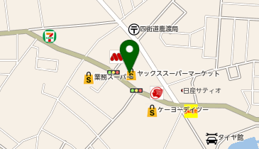 宅配ロッカーPUDO ヤックススーパーマーケット 四街道店の地図画像