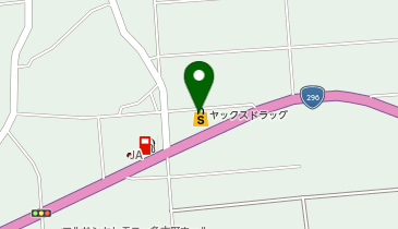 宅配ロッカーPUDO ヤックスドラッグ 多古店の地図画像