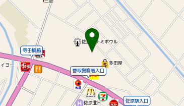 宅配ロッカーPUDO ヤックスドラッグ 佐原店の地図画像