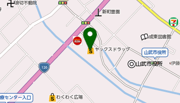 宅配ロッカーPUDO ヤックスドラッグ 成東店の地図画像