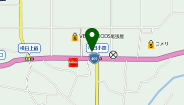 宅配ロッカーPUDO ヤックスドラッグ 横田店の地図画像