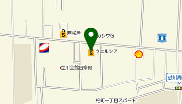 宅配ロッカーPUDO ウエルシア 立川柏町店の地図画像