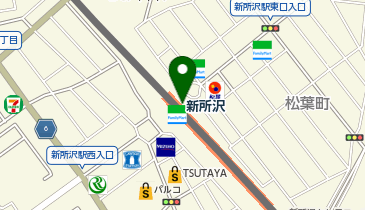 宅配ロッカーPUDO 西武鉄道 新所沢駅の地図画像