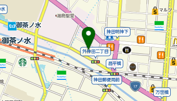 宅配ロッカーPUDO ウエルシア 千代田御茶ノ水店の地図画像