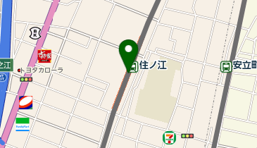 宅配ロッカーPUDO 南海電鉄 住ノ江駅の地図画像