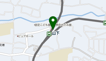 宅配ロッカーPUDO 能勢電鉄 山下駅の地図画像