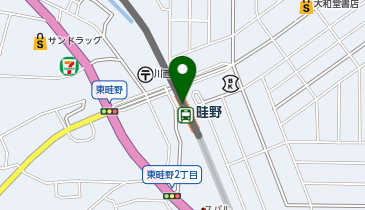 宅配ロッカーPUDO 能勢電鉄 畦野駅の地図画像