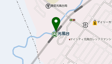 宅配ロッカーPUDO 能勢電鉄 光風台駅の地図画像