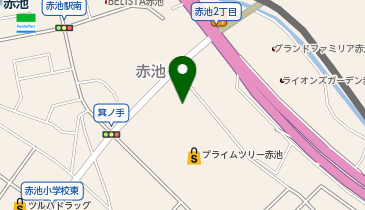 宅配ロッカーPUDO プライムツリー赤池 1階グリーンゲート外の地図画像