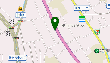 宅配ロッカーPUDO ヤマト運輸 白山1丁目センターの地図画像