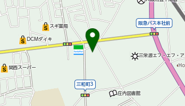 宅配ロッカーPUDO ヤマト運輸 豊中二葉センターの地図画像