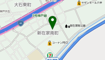 宅配ロッカーPUDO ヤマト運輸 神戸水道筋センターの地図画像