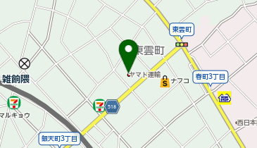 宅配ロッカーPUDO ヤマト運輸 博多東雲町センターの地図画像