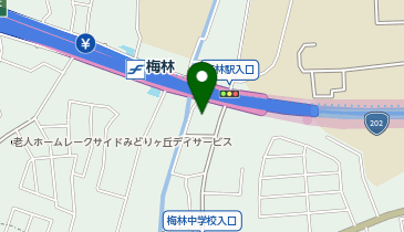 宅配ロッカーPUDO ヤマト運輸 福岡梅林センターの地図画像