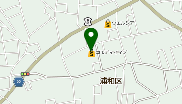 宅配ロッカーPUDO コモディイイダ 北浦和店の地図画像