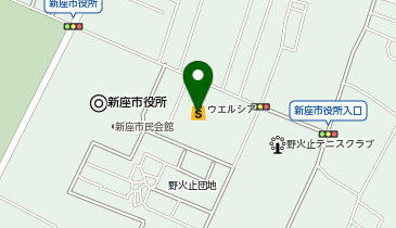 宅配ロッカーPUDO ウエルシア 新座市役所前店の地図画像