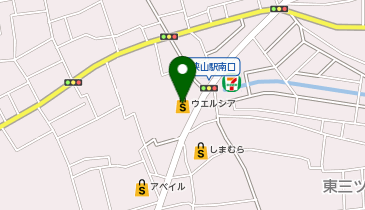 宅配ロッカーPUDO ウエルシア 狭山東三ツ木店の地図画像