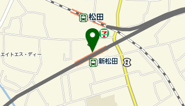 宅配ロッカーPUDO 小田急電鉄 新松田駅の地図画像