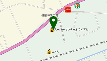 宅配ロッカーPUDO トライアル スーパーセンター旭川口店の地図画像