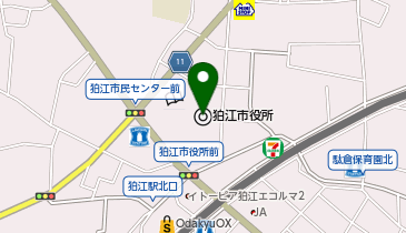 宅配ロッカーPUDO 狛江市役所庁舎の地図画像