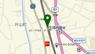 宅配ロッカーPUDO 近畿日本鉄道 河内国分駅の地図画像