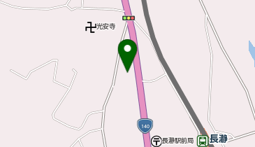 宅配ロッカーPUDO ウエルシア 長瀞店の地図画像