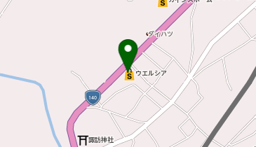 宅配ロッカーPUDO ウエルシア 秩父影森店の地図画像