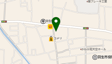 宅配ロッカーPUDO Big-A 羽生東店の地図画像